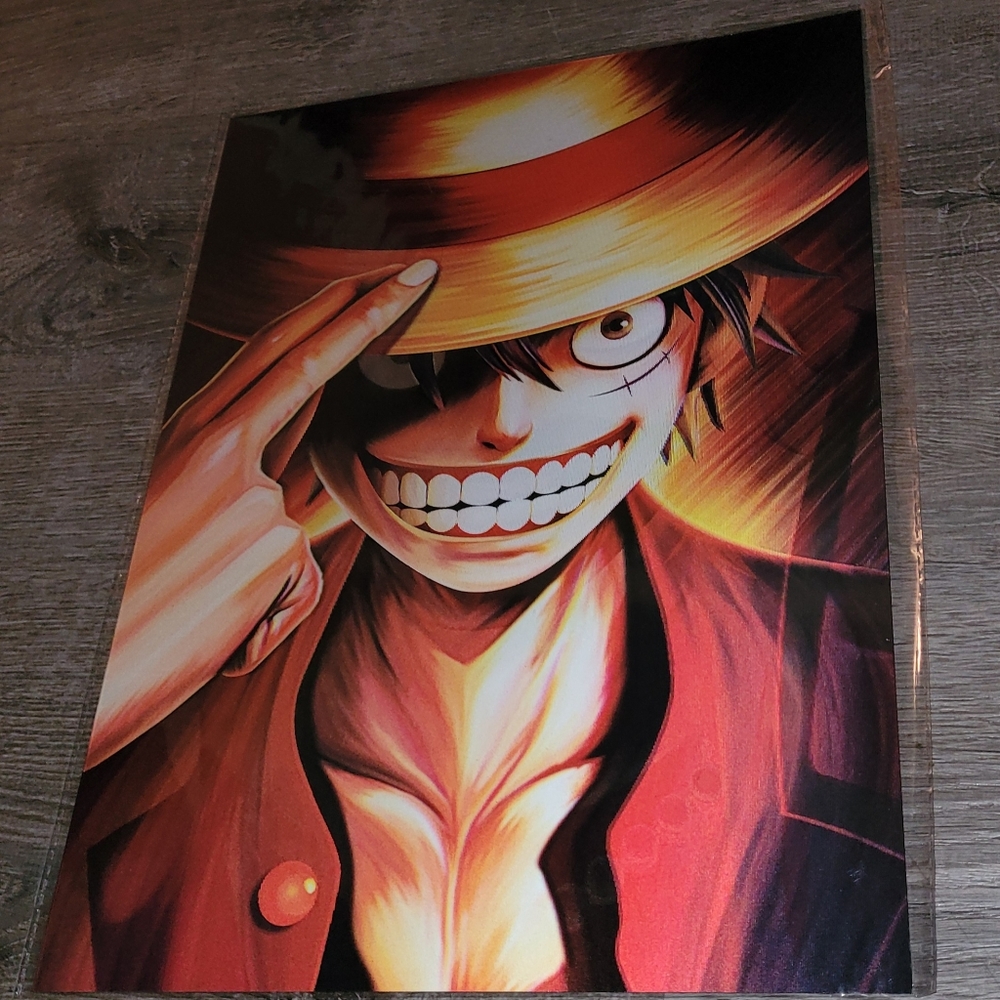 One Piece 3D Holographic Lenticular Anime Poster